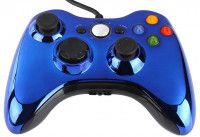    Xbox 360 Wired Controller (Chrome Blue)   (Xbox 360/PC) 