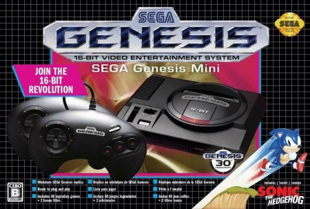   16 bit Sega Genesis Mini + 40   + 2  () Asia 