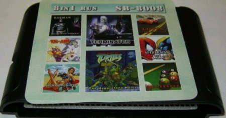   8  1 SB 8008 Terminator/Ninja Turtles/Batman Joker   (16 bit) 