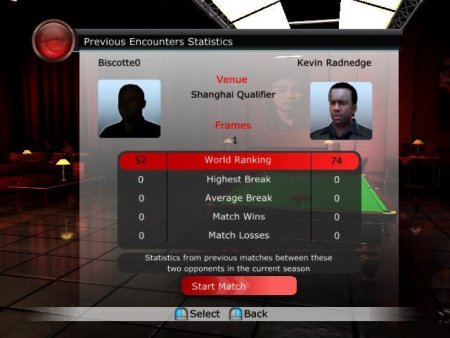 WSC Real 09: World Snooker Championship Jewel (PC) 