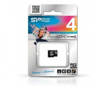MicroSD   4GB Silicon Power Class 10   (PC) 