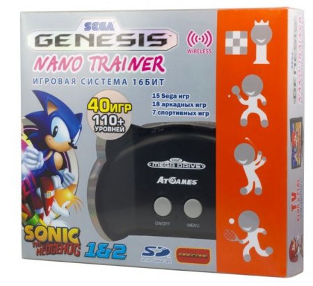  16 bit SEGA Genesis Nano Trainer + 390  + SD  