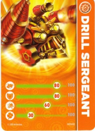 Skylanders Spyro's Adventure:   Gold Drill Sergeant