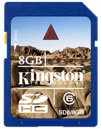 SDHC   8GB Kingston Class 6 (PC) 