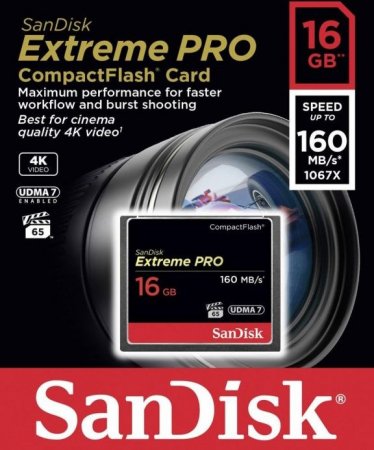 CF   SanDisk Pro 16GB 160MB/s 