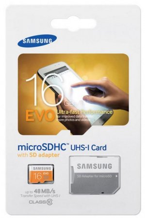 MicroSD   16GB Samsung EVO Class10 UHS-I speed up to 48MB/s  . (MB-MP16DA/RU) (PC) 