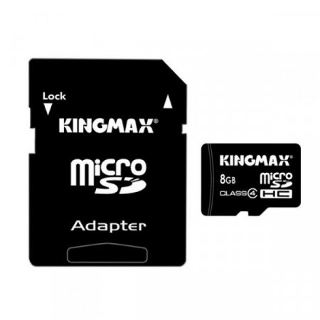 MicroSD   8GB Kingmax Class 4 + SD  (PC) 