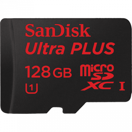 MicroSD   128GB Sandisk Class 10 Ultra Android UHS-I 80MB/s + SD  (PC) 