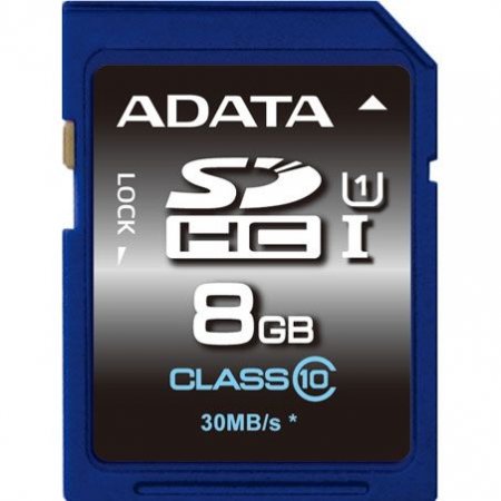 SDHC   8GB A-Data Class 10 UHS-I U1 Premier (PC) 