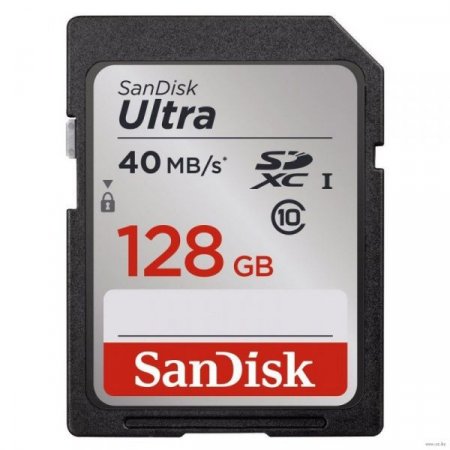SDXC   128Gb Sandisk Class 10 Extreme UHS-I (U3) R/W 40MB/s (PC) 