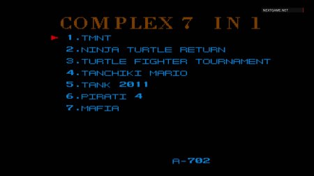   7  1 A-702  :   / Turtles Return / Tanchiki + Mario   (16 bit) 