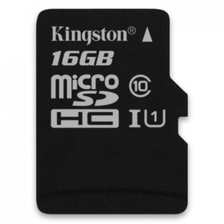 MicroSD   16GB Kingston Class 10 UHS-I 45 MB/s   (PC) 
