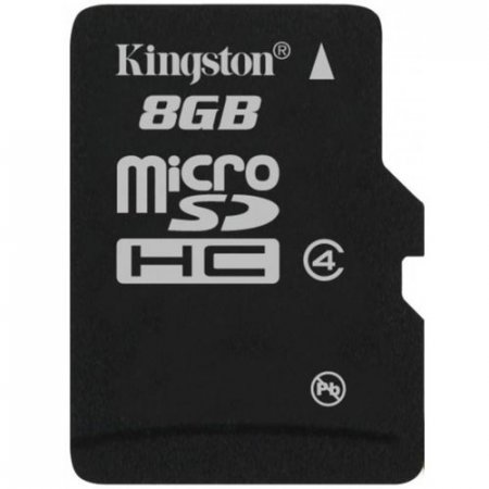 MicroSD   8GB Kingston Class 4 +SD  (PC) 