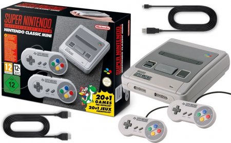 Nintendo Classic Mini: Super Nintendo Entertainment System SNES +  (2 ) + 21 
