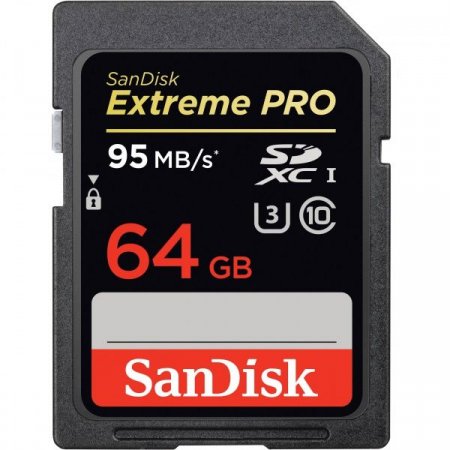 SDXC   64GB Sandisk Class 10 Extreme Pro 95MB/s (PC) 