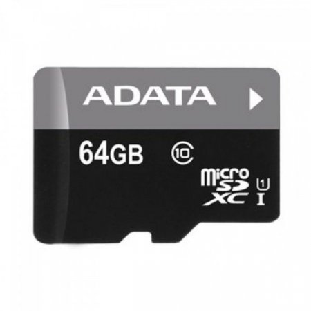 MicroSD   64GB A-DATA Class 10 Premier UHS-I (R/W 30/10 MB/s)   (PC) 
