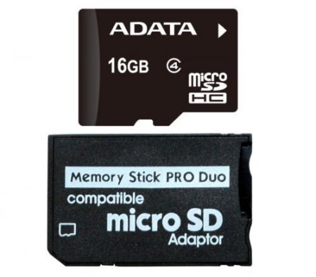 MicroSD   16GB Adata c ProDuo  (PC) 