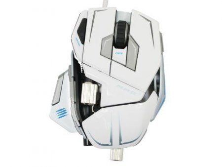   Mad Catz M.M.O.7 Gaming Mouse White (PC) 