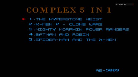   5  1 AB-5009 TMHT / X-MEN 2 / BATMAN and ROBIN / SPIDER-MAN and THE X-MEN   (16 bit) 