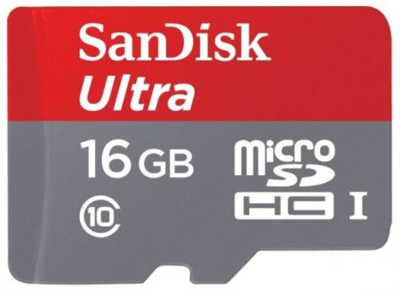 MicroSD   16GB SanDisk Class 10 Ultra Android UHS-1 80MB/s (PC) 