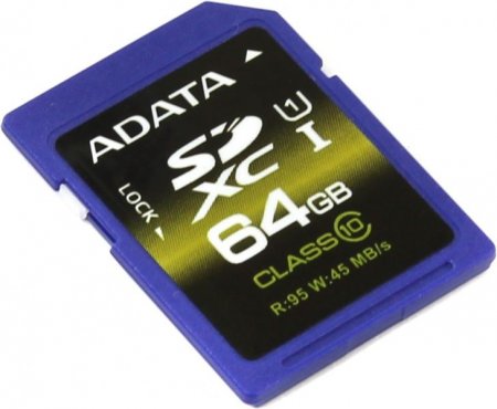 SDXC   64GB A-Data Class 10 Premier Pro UHS-I U1 (PC) 