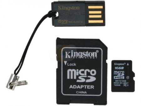 MicroSD   16GB Kingston Mobility Kit Class 10 (PC) 