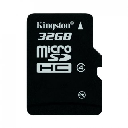 MicroSD   32GB Kingston Class 4 +SD  (PC) 