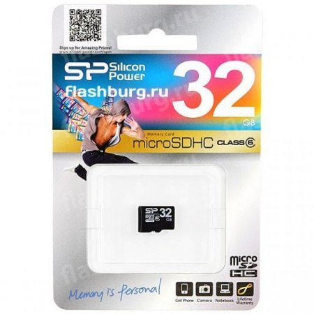 MicroSD   32GB Silicon Power Class 6   (PC) 