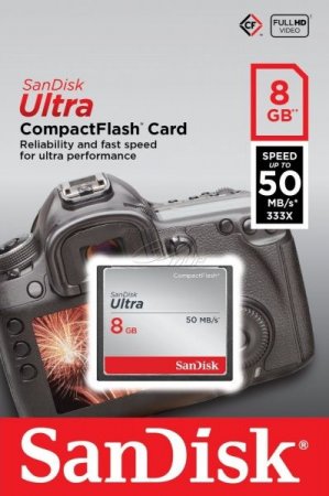 CF   SanDisk Ultra 8GB 50MB/s 