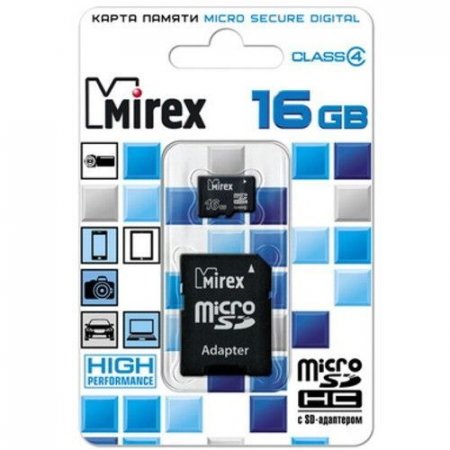 MicroSD   16GB MIREX Class 4 c  (PC) 