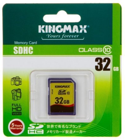 SDXC   32GB Kingmax Class 10 (PC) 
