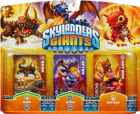 Skylanders Giants:    : Bash, Spyro, Hot Dog