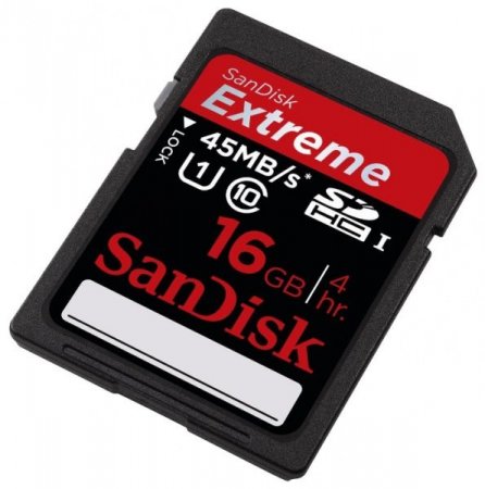 SDXC   16GB Sandisk Class 10 Extreme 45MB/s HD Video (PC) 