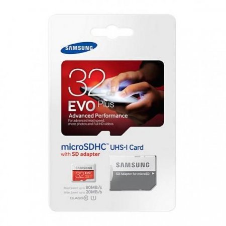 MicroSD   32GB Samsung EVO+ U1 Class 10 R/W 80/20 MB/s   (PC) 
