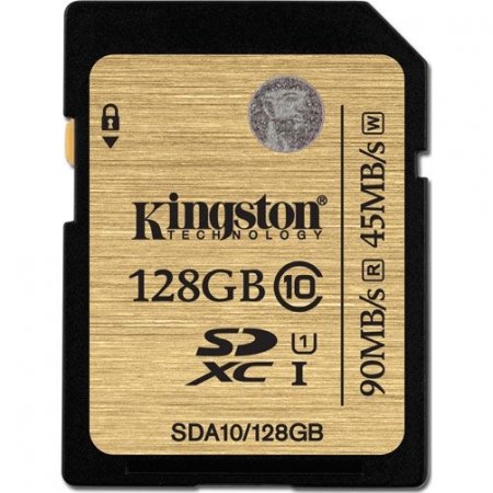 SDXC   128Gb Kingston Class 10 Ultimate UHS-I R/W 90/45 MB/s (PC) 