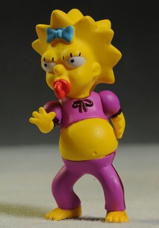    The Simpsons 5 Series 2 Maggie Pink Jumpsuit