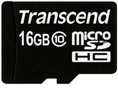 MicroSD   16GB Transcend Class 10 UHS-I 300x + SD  (PC) 