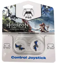 Накладки на стики для геймпада DualSense/DualShock 4 DS Horizon Forbidden West\D04 (2 шт) Белый (White) (PS5/PS4)
