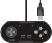 Геймпад проводной Retro-Bit Legacy 16 Wired Controller with USB Port Platinum Collection Classic Black (RB-UNI-2189) (PC/Switch/MAC)