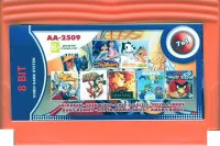 Сборник игр 7 в 1 AA-2509 ANGRY BIRDS / ALADDIN / CHIP and DALE 1 / FELIX VS JERRY / MARIO Bros. (8 bit)