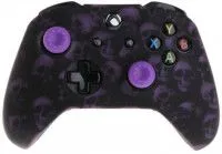 Защитный силиконовый чехол Controller Silicon Case для геймпада Microsoft Xbox Wireless Controller Skulls Purple (Черепа Фиолетовый) (Xbox One)