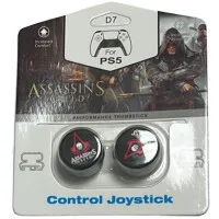 Накладки на стики для геймпада DualSense/DualShock 4 DH Assassins Creed\D07 (2 шт) Черный (Black) (PS5/PS4)