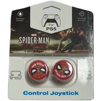 Накладки на стики для геймпада DualSense/DualShock 4 DH Spiderman\D2 (2 шт) Красный (Red) (PS5/PS4)