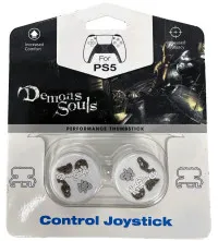 Накладки на стики для геймпада DualSense FPS DS Demons Souls (D14) (белый) (2 шт) (PS5)