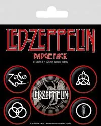 Набор значков Pyramid: Символы (Symbols) Лед Зеппелин (Led Zeppelin) (BP80660) 5 шт