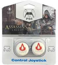 Накладки на стики для геймпада DualSense FPS Assassins Creed\D7 (2 шт) (Белый) (PS5)