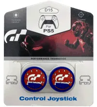 Накладки на стики для геймпада DualSense FPS DS Gran Turismo 7 D15 (синий) (2 шт) (PS5)