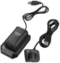 Набор аксессуаров 4 в 1 Charging Kit: Аккумулятор 1 шт + Зарядное устройство + Зарядный кабель для беспроводного геймпада (Xbox 360)