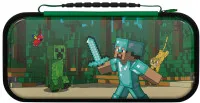 Сумка для аксессуаров и консоли PDP REALMz Travel Case Plus Minecraft (Forest Battle) (073268) (Slim Size) (Switch/OLED/Lite)