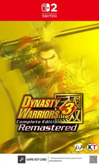 Dynasty Warriors 3: Complete Edition Remastered (Game-Key Card) (Switch 2)